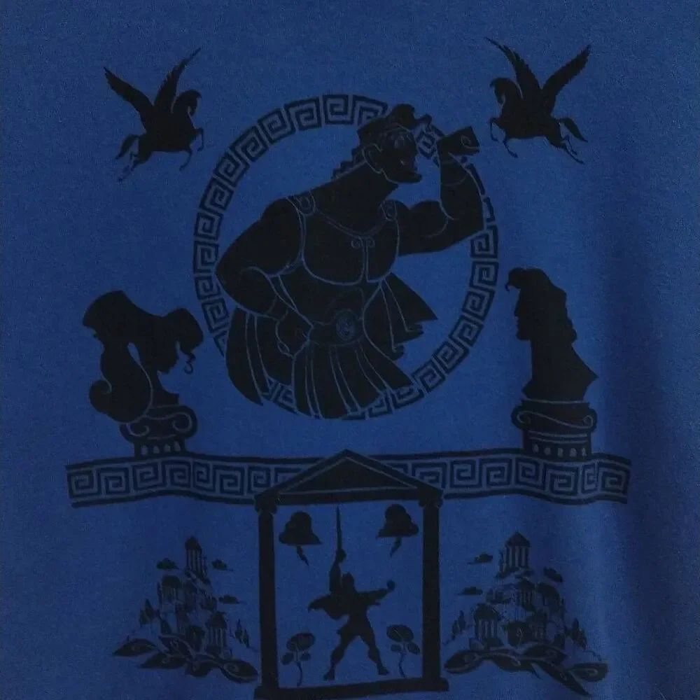 Disney, Women's Long Hoodie, Cool Graphic, Pretty Blue